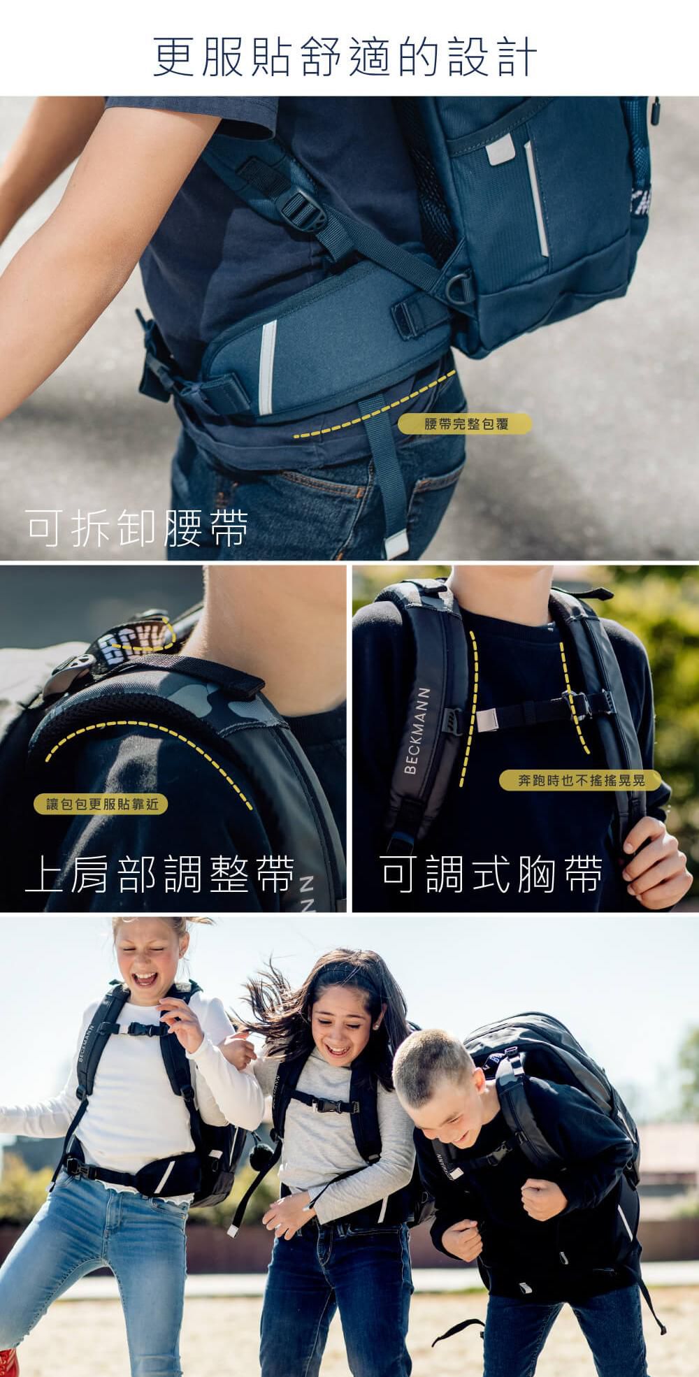 Beckmann - 護脊書包 30L-極光藍