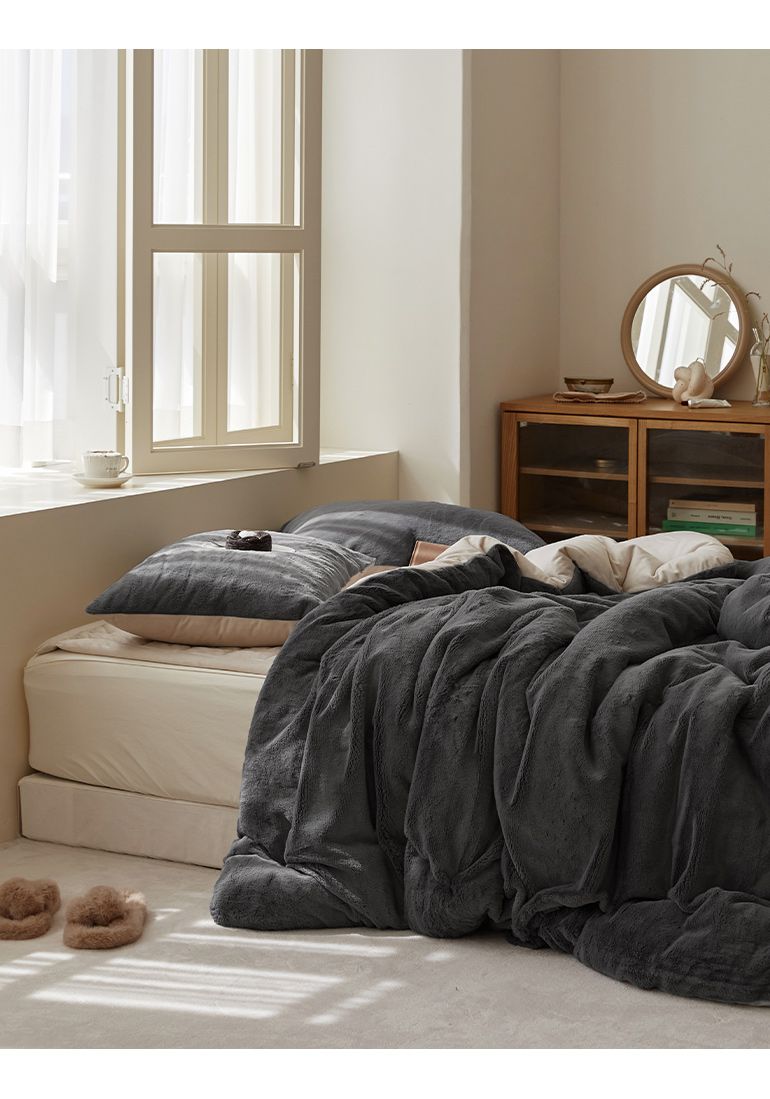 韓國 Maatila - 蓬鬆感高密度絨毛保暖棉被-芝麻燕麥