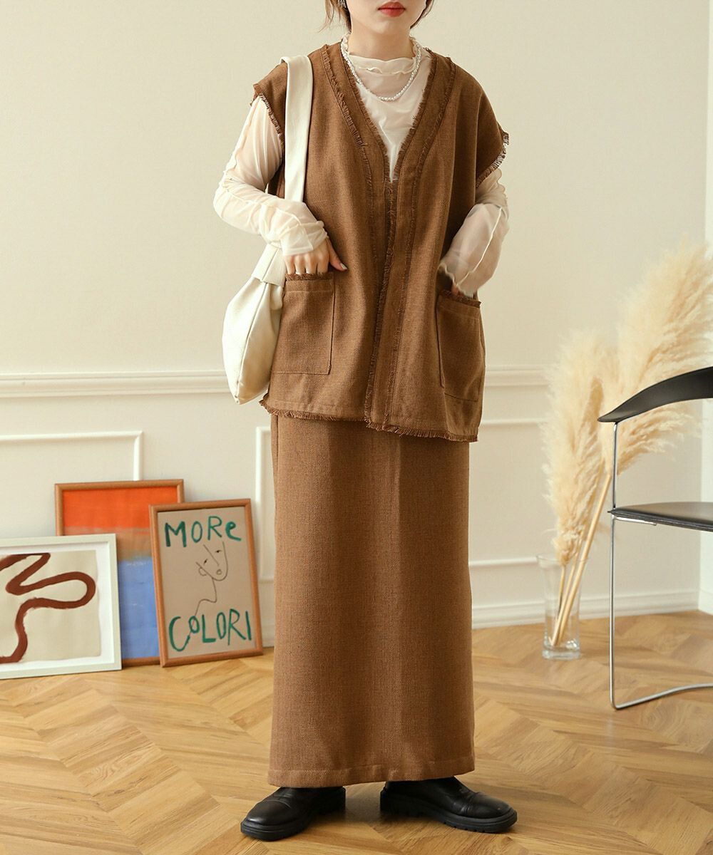 日本 Bab - 2WAY簡約收腰吊帶裙-知性黑