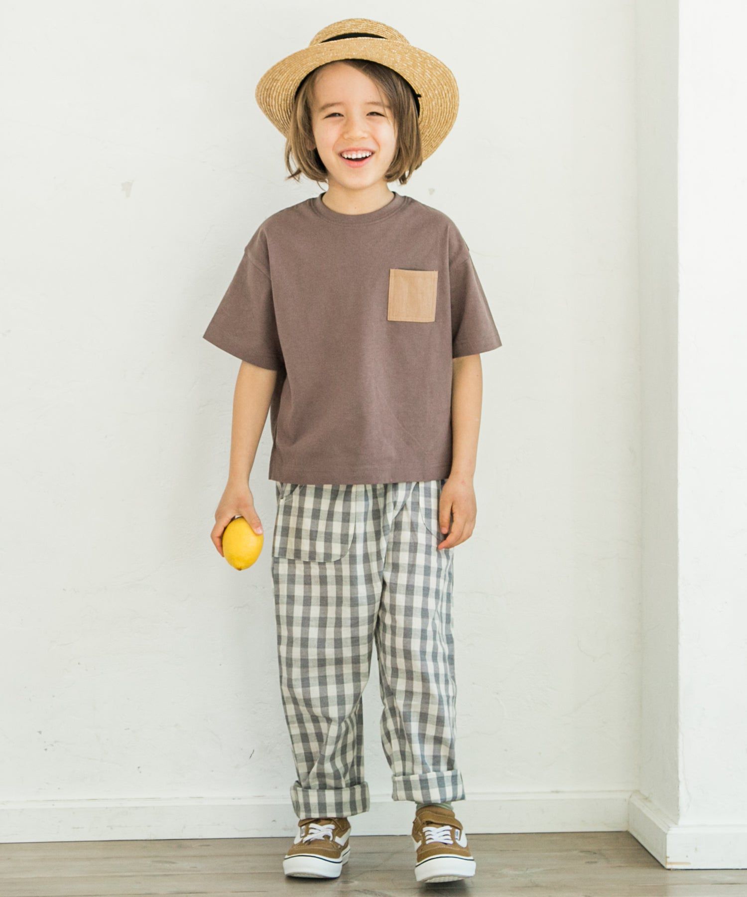 日本 PAIRMANON - 百搭鬆緊長褲-細直條紋-黑