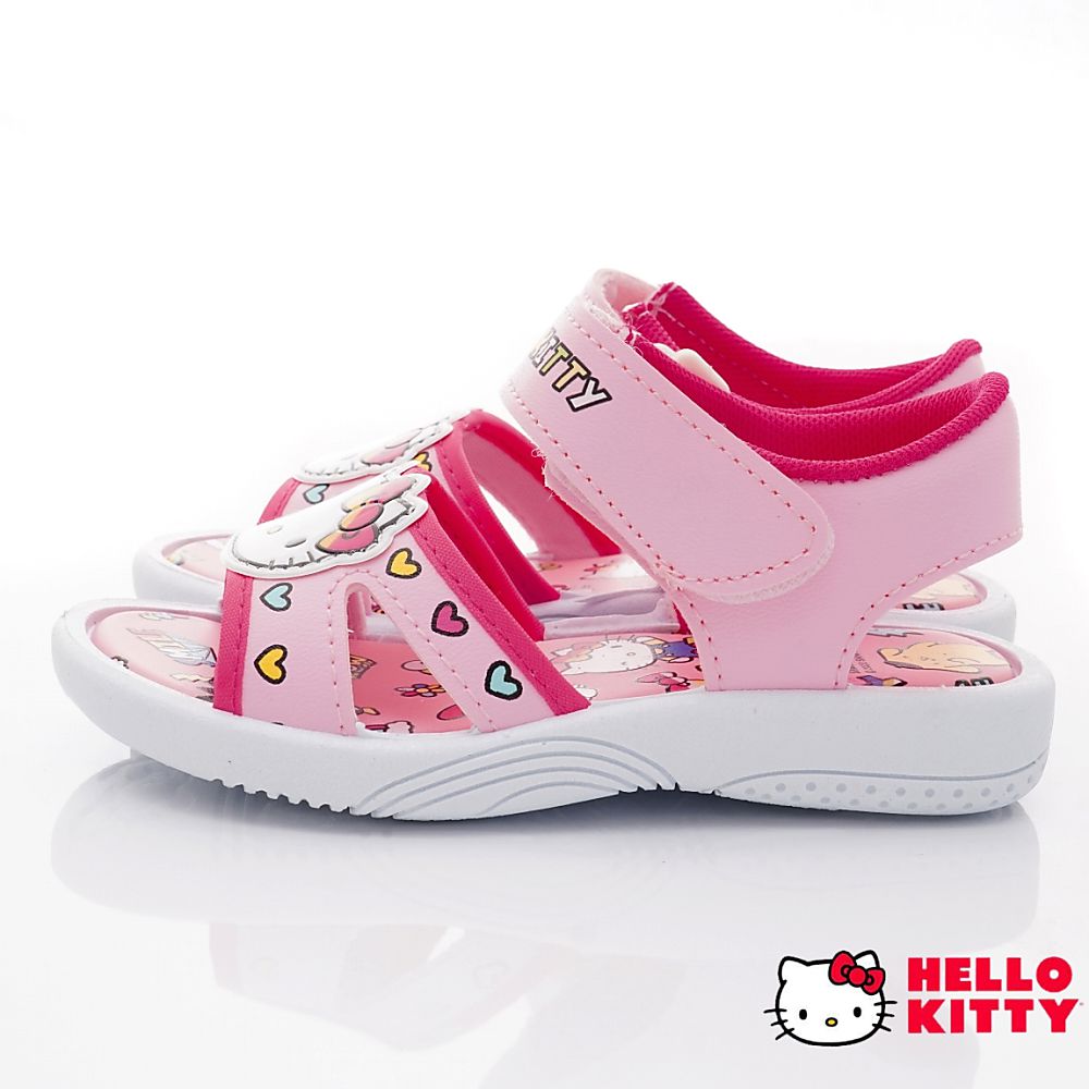HELLO KITTY - 台灣製輕量涼鞋款（中大童段）-粉