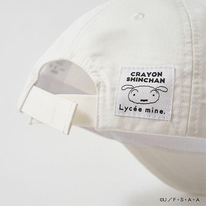 日本 Lycee mine - 聯名款 卡通人物小白刺繡鴨舌帽-紫 (54cm)