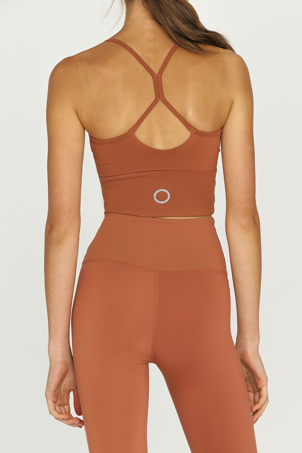 Front 2 Line - NEW LIGHT DINA瑜珈短背心-橘褐色