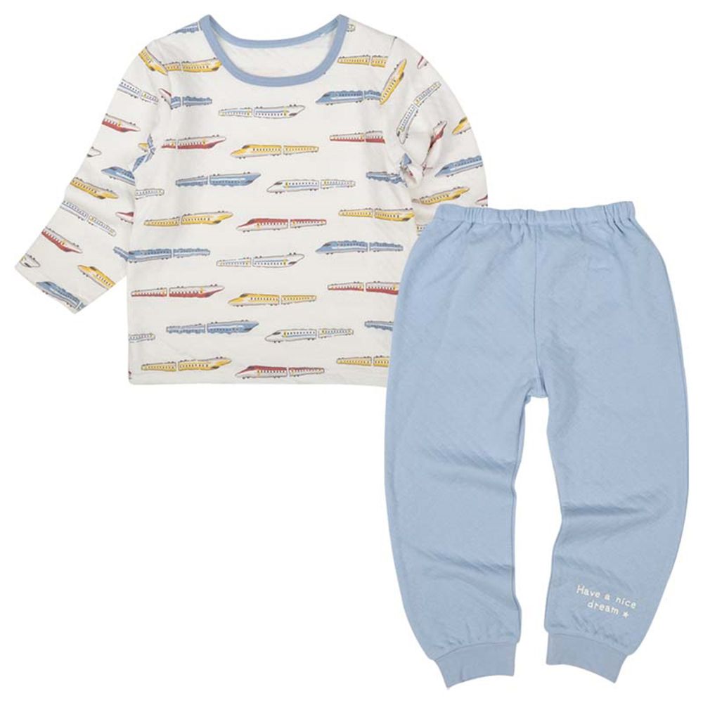 長袖家居服--新幹線-藍色