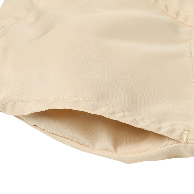 akachan honpo - 撞色拼接外套-淺卡其色