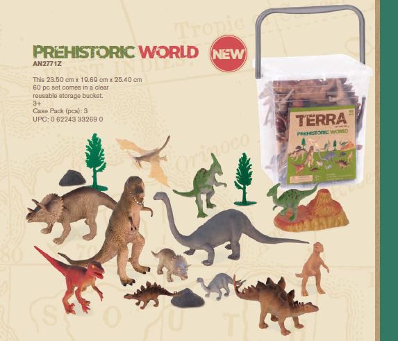 B.TOYS - TERRA 史前世界-情境桶(60pcs)