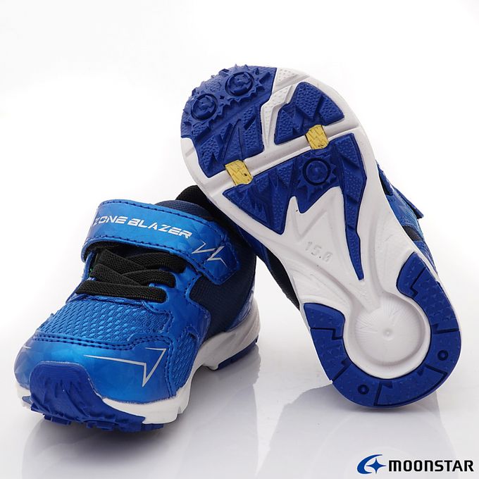 Moonstar日本月星 - 月星閃電電燈競速童鞋-ZB11125藍(中小童段)-機能運動鞋-藍