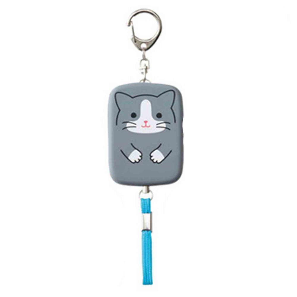日本文具 LIHIT - 防身警報器-灰貓 (附測試用電池)