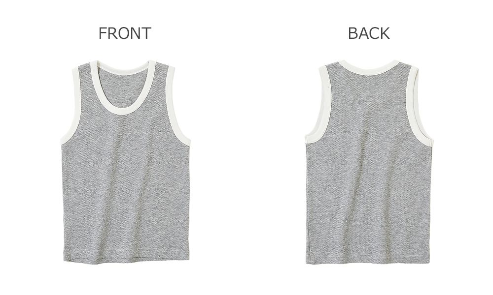 日本 devirock - 吸水速乾無袖背心內衣兩件組-恐龍-墨綠灰