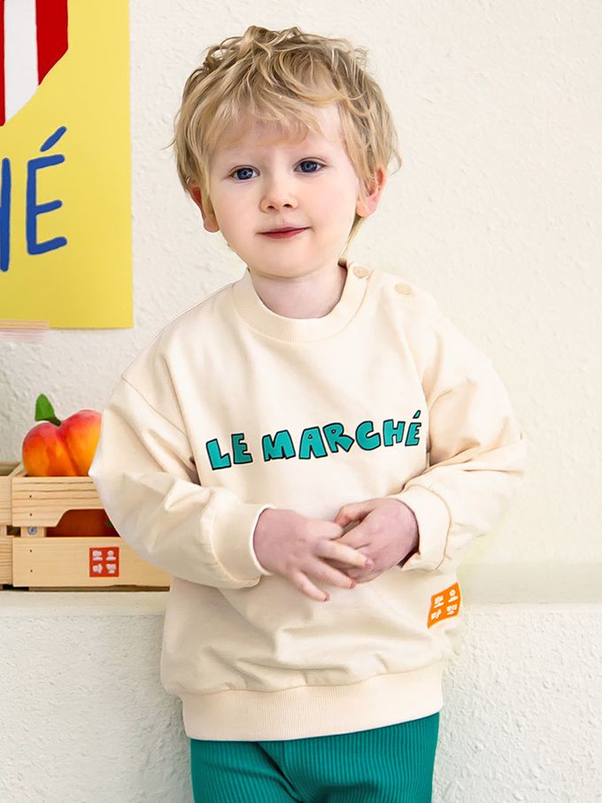 韓國 Pimpollo - 背後動物印花長袖上衣-紫