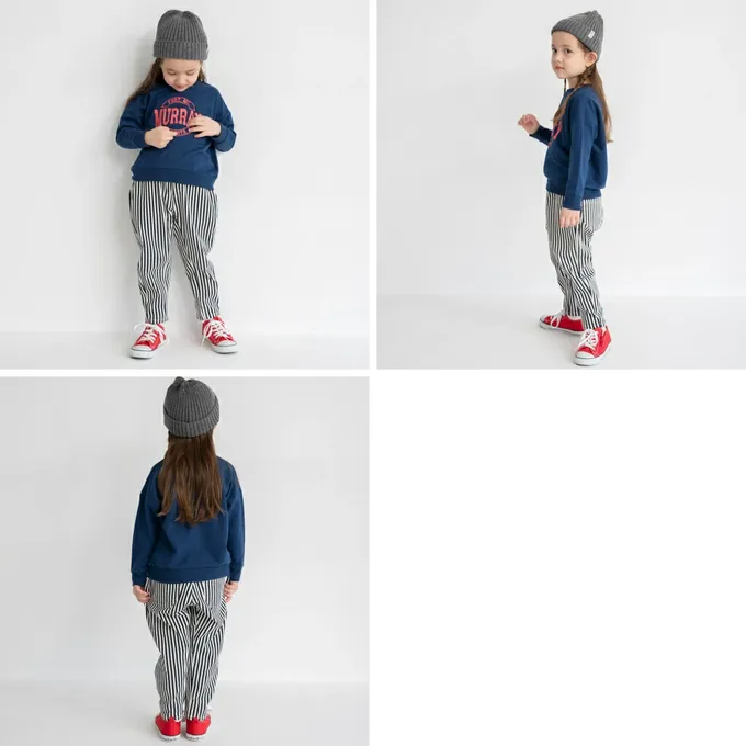 日本 BRANSHES - 大好評彈性百搭錐形長褲-素色-草綠