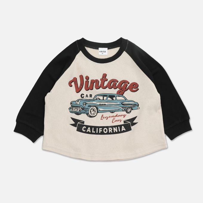 日本 Chil2 - 100%棉 百搭長袖上衣-數字36-黃