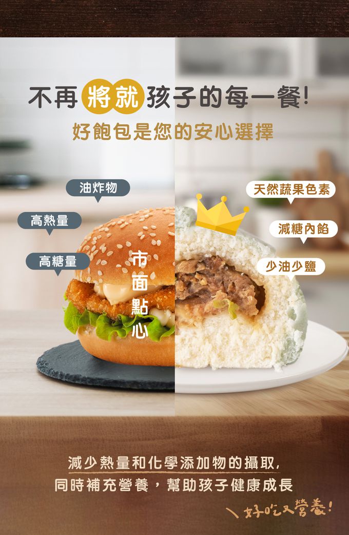 艾酷奇 - 小蜜蜂造型包子 可口奶黃包-65gX3入