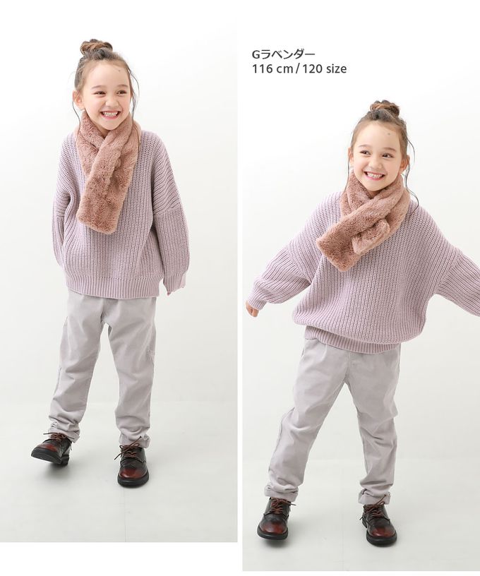 日本 devirock - 柔軟可機洗氣球袖針織上衣-淺藍紫