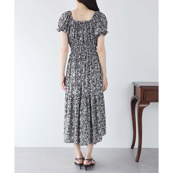 日本 BLUE EAST - 甜美氣質泡泡袖收腰洋裝-薄荷綠