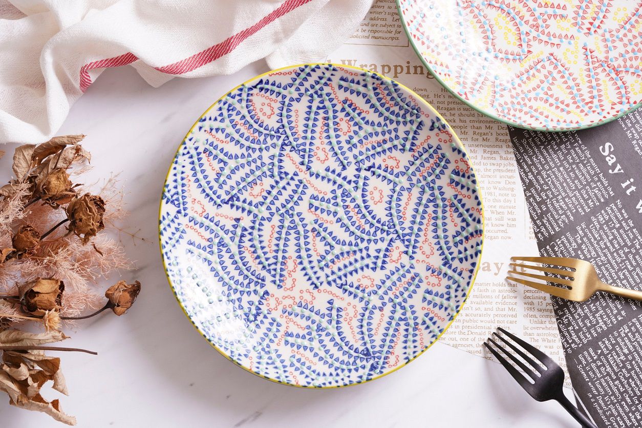 法國 Chehoma - 點繪點線-8吋盤 (直徑20cm)-4入