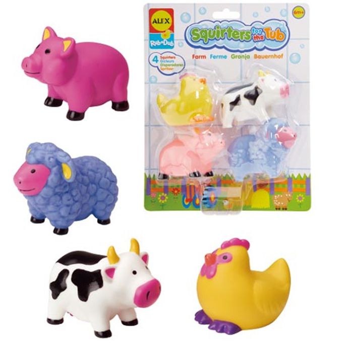 美國 ALEX - 可愛噴水洗澡組(福利品出清/盒損)-農場
