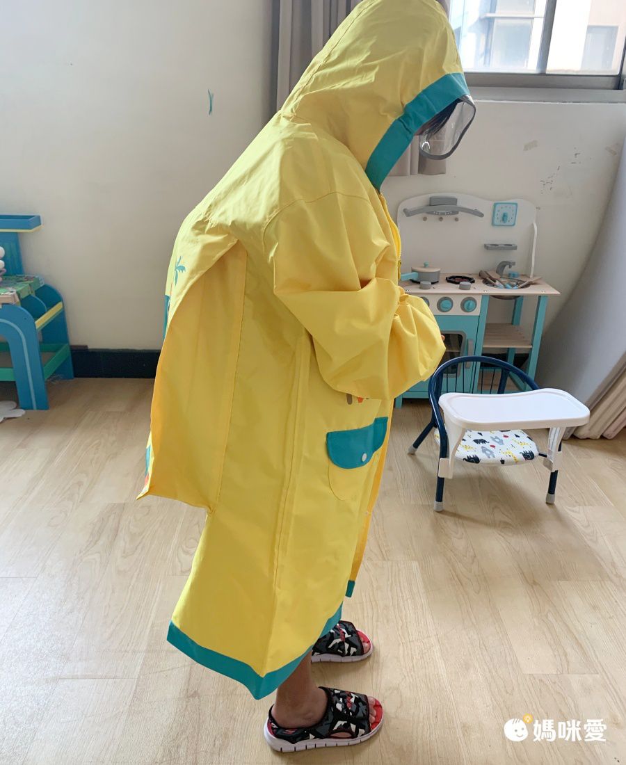 韓國lemonkid - 牛津布造型雨衣-黃色恐龍