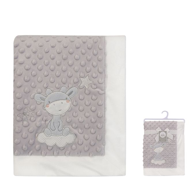 美國 Luvable Friends - 甜蜜寶貝超柔軟泡泡毯/包巾/嬰兒被/安撫毯 100x75cm-甜姐兒