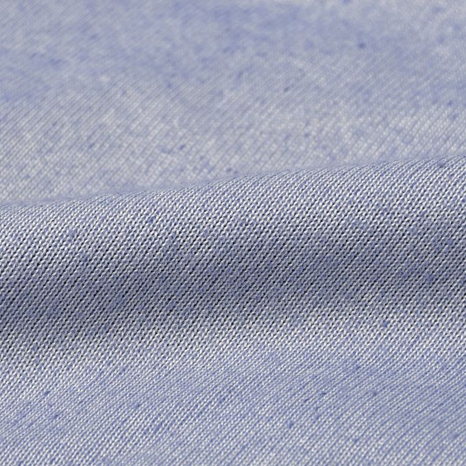 akachan honpo - 長袖亨利領休閒上衣-天鵝絨-深藍色