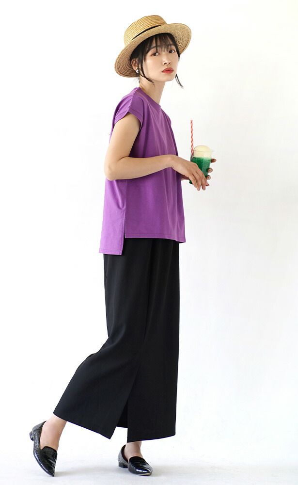 日本 zootie - 抗透汗 純棉圓領短袖上衣-米白 (M-L)