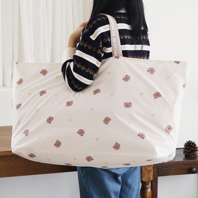 韓國 Hiyokobaby - (26盎司睡袋專用)防潑水睡袋收納袋-熊熊 (82x42x17cm)