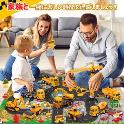 CuteStone - 仿真工程運輸小汽車套裝玩具