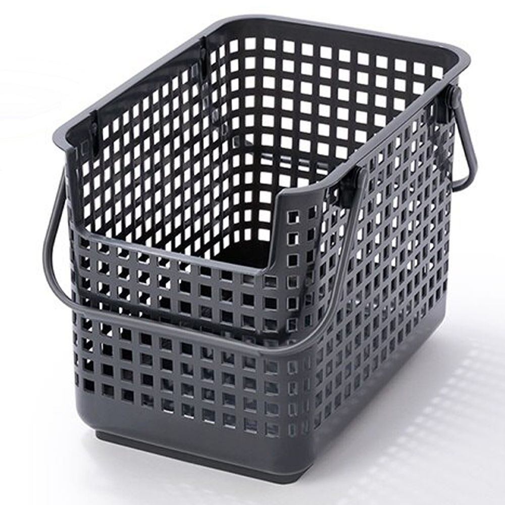 日本LIKE IT - 北歐風可堆疊凹型收納洗衣籃(單入)-深灰色