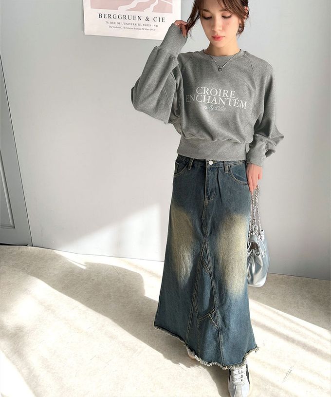 日本 Classical Elf - mily bilet 低調水鑽字母束腰短版上衣-紅