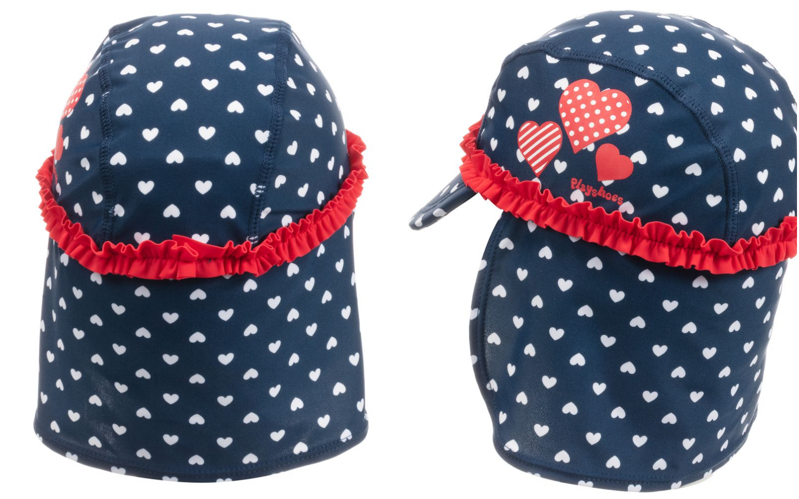 德國Playshoes - 抗UV防曬水陸兩用遮頸帽-草莓