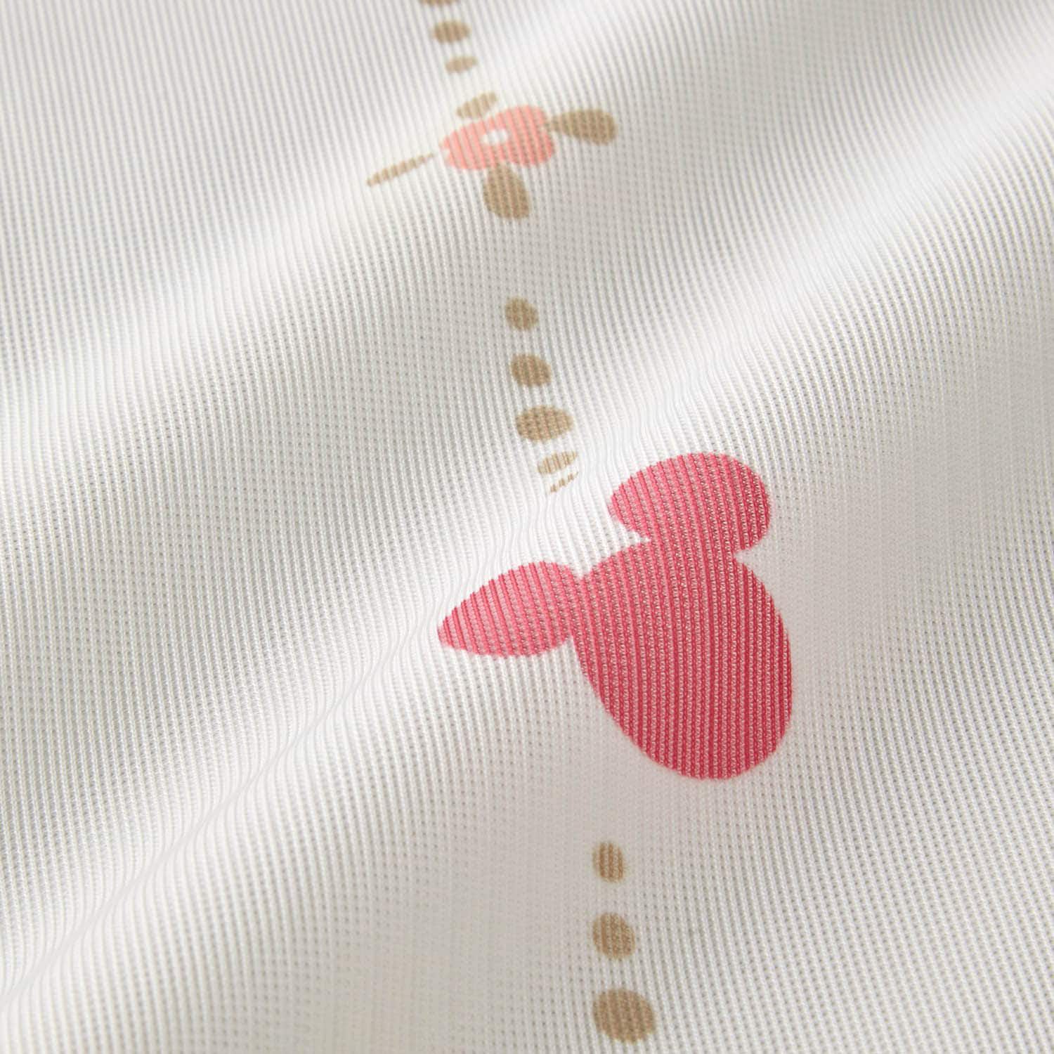 日本千趣會 - 迪士尼 遮光隔熱小窗簾-米奇點點-米灰色系