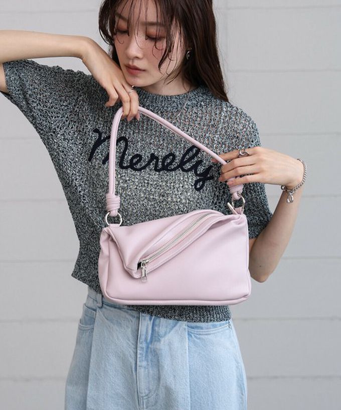 日本 Bab - 2way軟質拉鍊造型手提/側背包-薄荷綠