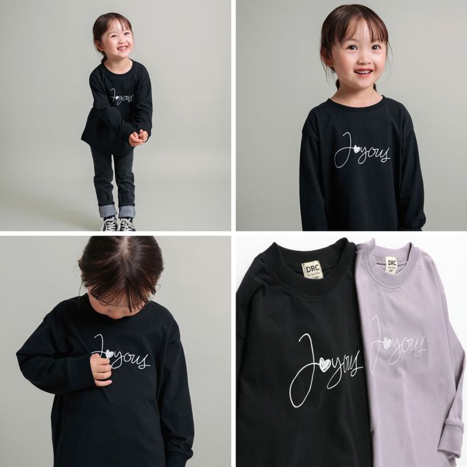 日本 BRANSHES - 100%棉 女孩印花薄長袖上衣-甜甜圈-米白