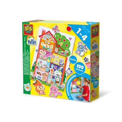 荷蘭SES Creative - 幼兒手作系列-DIY創意貼紙故事屋