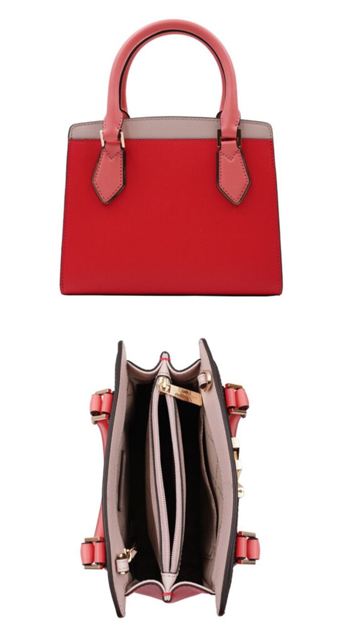 MICHAEL KORS - 拼接皮革兩用包-紅