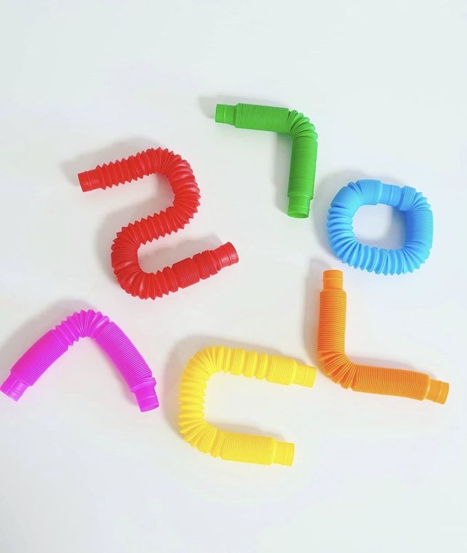 韓國感官魔法伸縮管大全套-彩虹色- 大(6入)+中(10入)+小(16入)