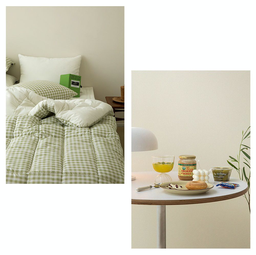 韓國 Maatila - 可水洗超細纖維桃皮感棉被(冬被)-綠茶果凍