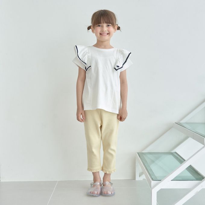 日本 Lycee mine - 雙層荷葉澎澎袖正反穿上衣-薄荷綠