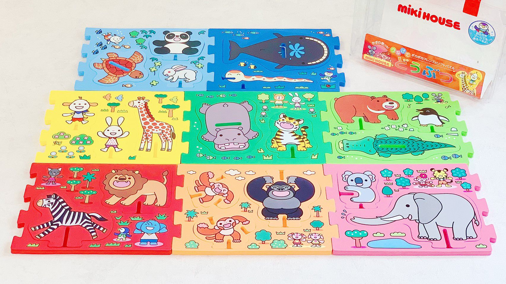 日本miki House - Pokapoka 動物軟拼圖