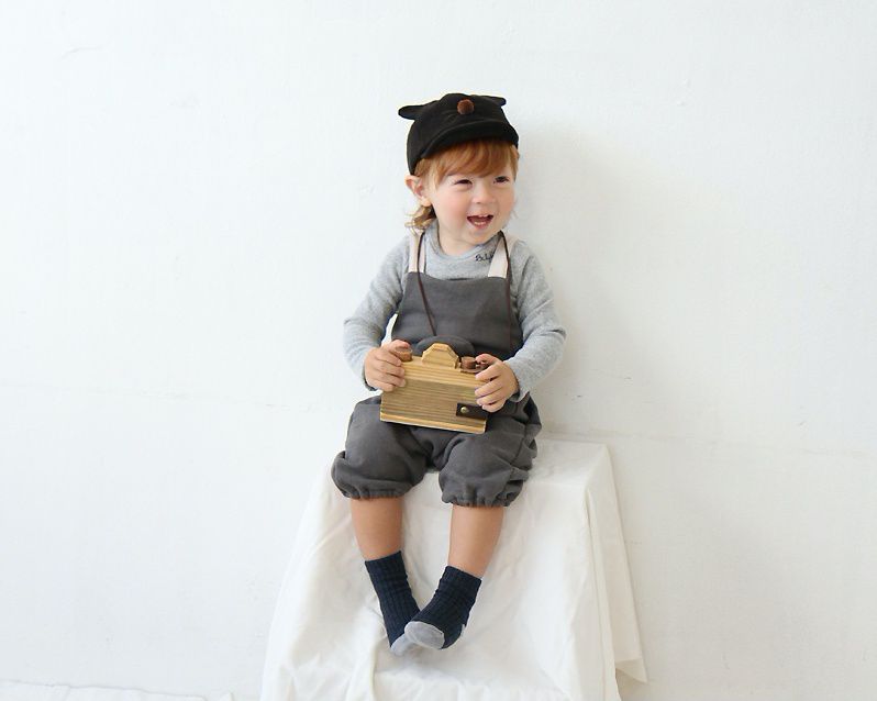 韓國 Babyblee - 小鼠鼻子棒球帽-天藍 (FREE)