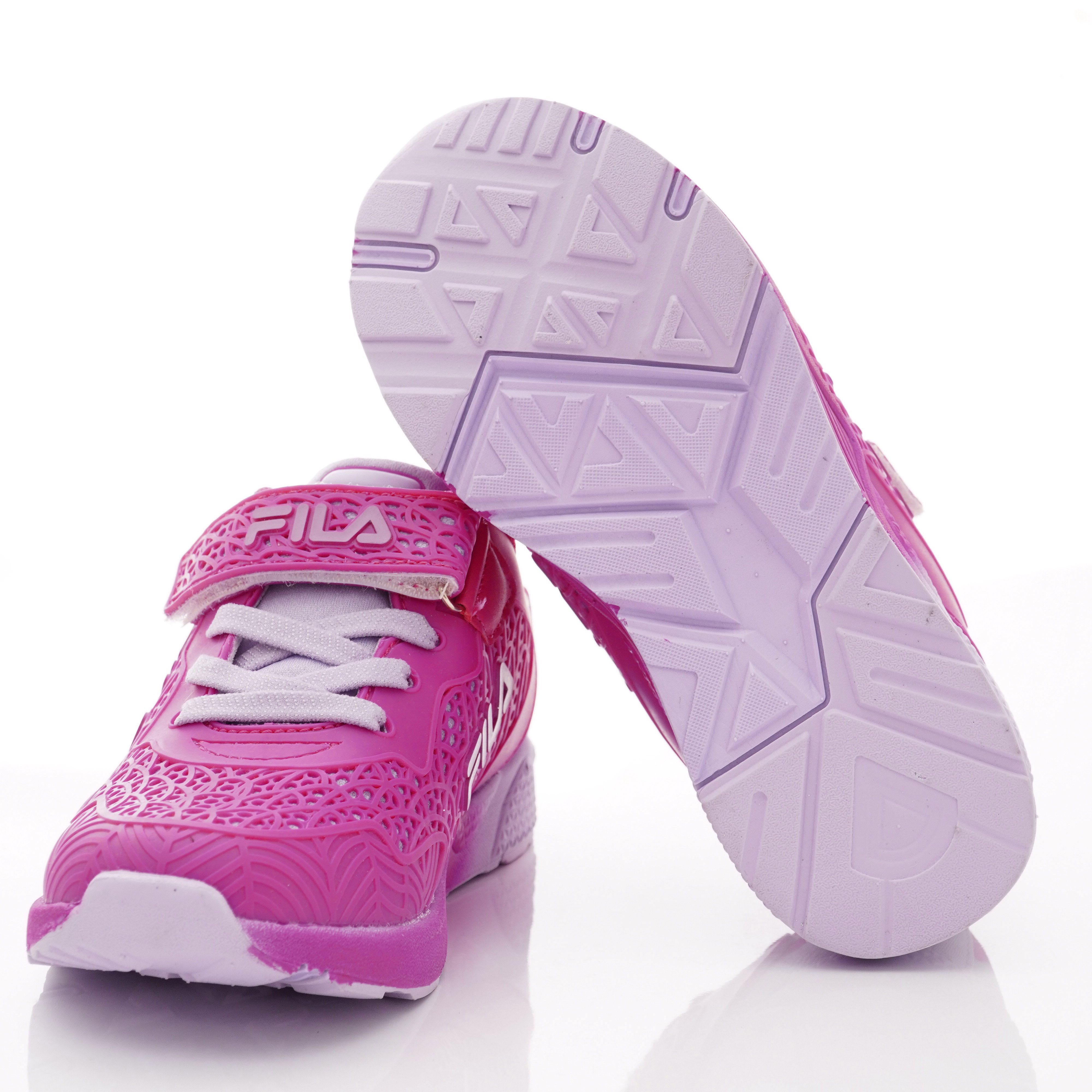 FILA - 義式雙層運動鞋款(中大童段)-桃