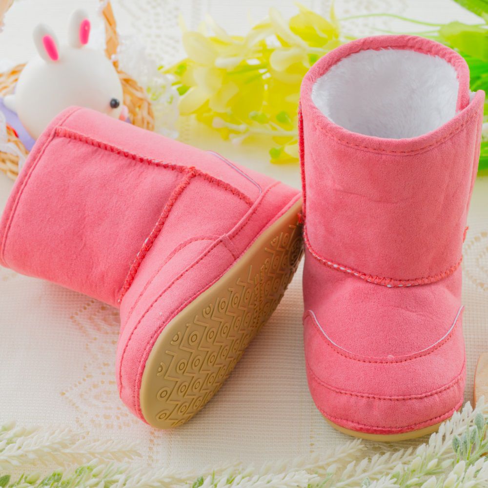 nikokids - 軟Q底學步鞋-桃紅色(SG574)