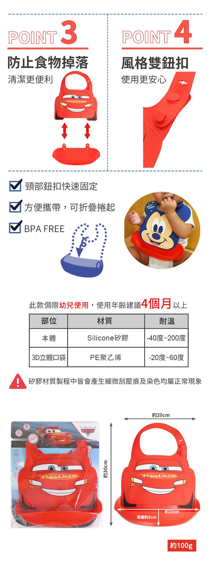 SuperBO - 防水圍兜-閃電麥坤