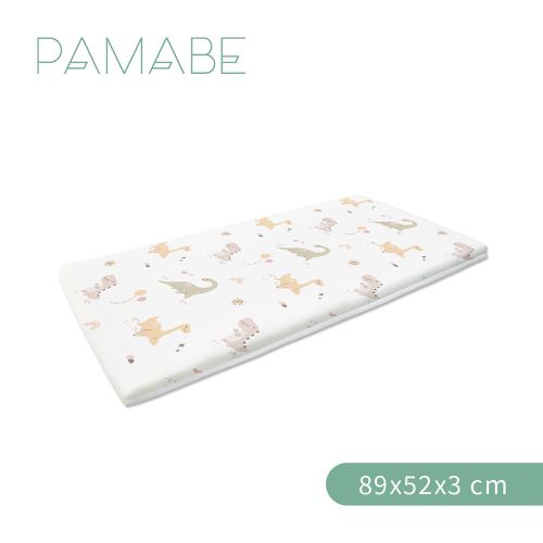 多功能薄墊-奶油恐龍(雙面鳥眼布)-89x52x3cm(適用於奇哥 Joie kubbie™ sleep)