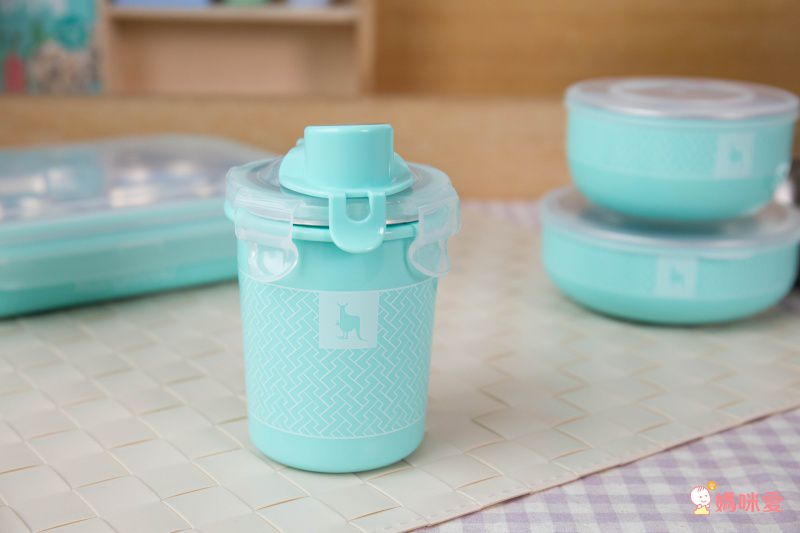 美國Kangovou 小袋鼠不鏽鋼安全兒童餐具，大小寶都適用