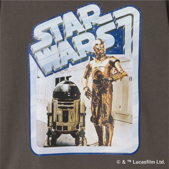 日本 b-ROOM - 限量星際聯名 防污速乾印花短袖上衣-電影場景-黑