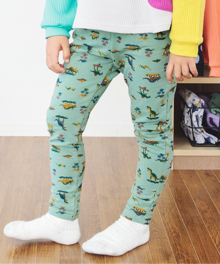 日本 BREEZE - 休閒百搭鬆緊長褲(9分丈)-小車車-淺灰