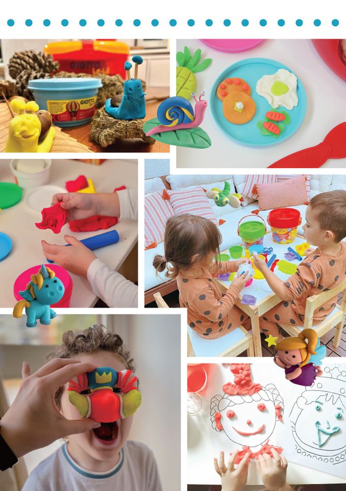 GIOTTO BEBE - 寶寶超軟黏土-4合1-橘紫-400g