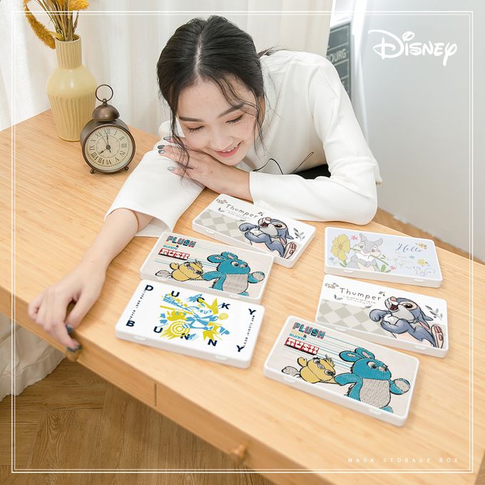 收納王妃 - 迪士尼 Disney 兔子系列【花朵桑普】隨身收納盒 口罩盒 發票盒 鉛筆盒 塑膠盒