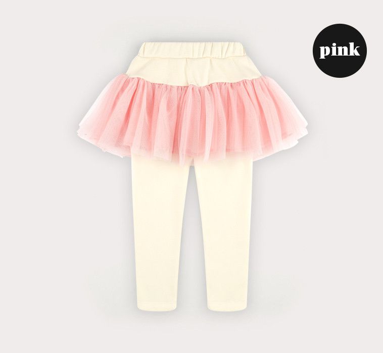 韓國 HEJMINI - (內刷毛)層次蓬蓬網紗褲裙